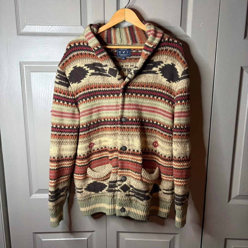 American eagle Aztec cardigan sweater Size L